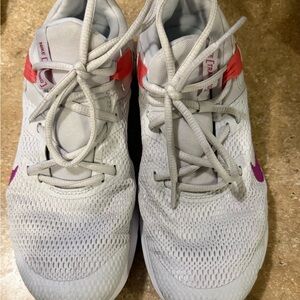 Nike Women's White and Purple Sneakers